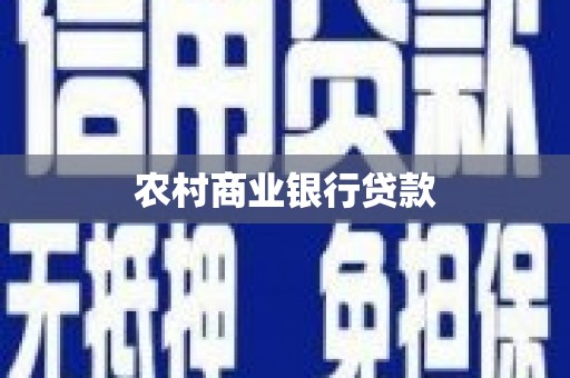 涞水农村商业银行贷款