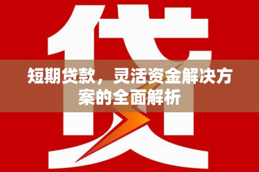涞水短期贷款，灵活资金解决方案的全面解析