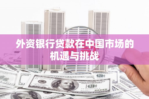 涞水外资银行贷款在中国市场的机遇与挑战