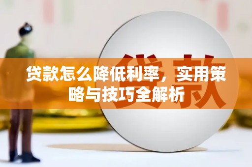 涞水贷款怎么降低利率，实用策略与技巧全解析