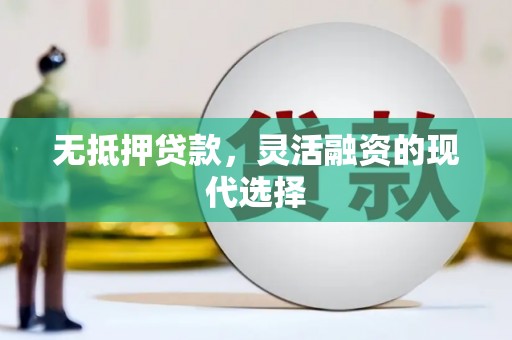 涞水无抵押贷款，灵活融资的现代选择