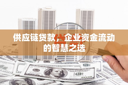 涞水供应链贷款，企业资金流动的智慧之选