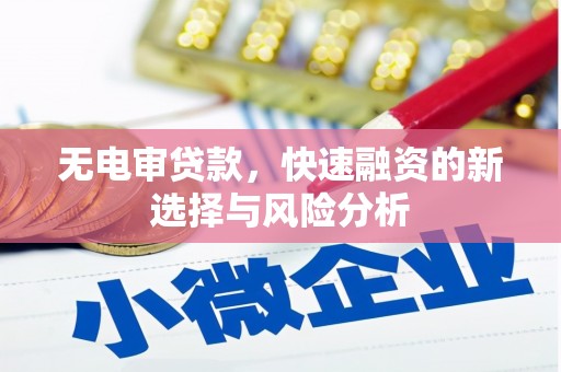 涞水无电审贷款，快速融资的新选择与风险分析