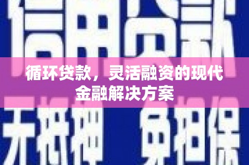 涞水循环贷款，灵活融资的现代金融解决方案