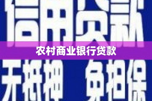 涞水农村商业银行贷款