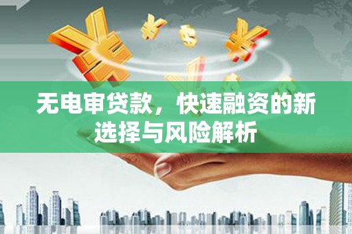涞水无电审贷款，快速融资的新选择与风险解析