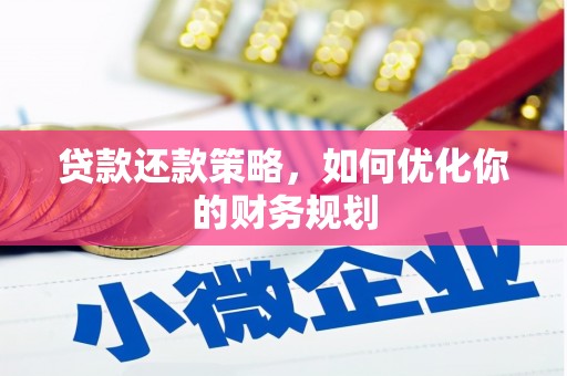 涞水贷款还款策略，如何优化你的财务规划