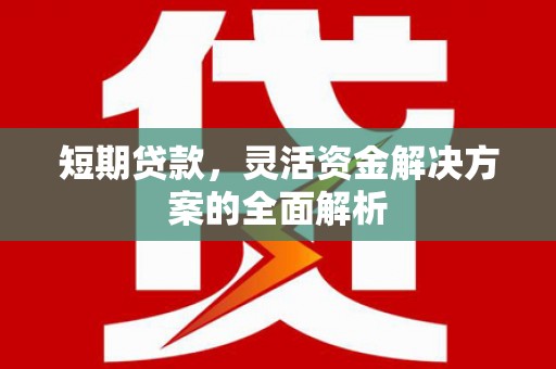 涞水短期贷款，灵活资金解决方案的全面解析