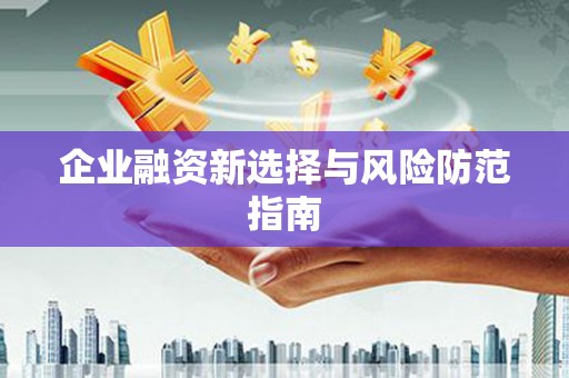 涞水企业融资新选择与风险防范指南