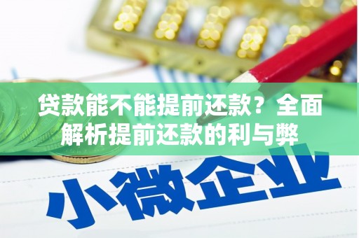 涞水贷款能不能提前还款？全面解析提前还款的利与弊